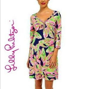 Lilly Pulitzer Palmetto Bright Navy In The Vias Dress